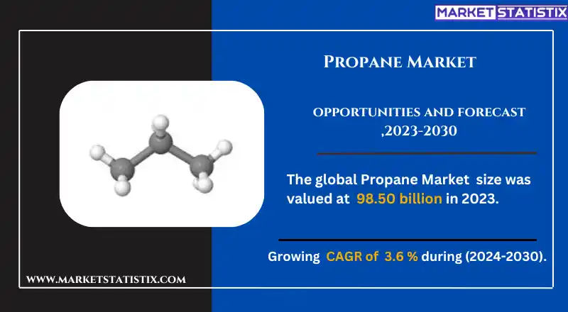 Infographic illustrating the uses of propane in various industries