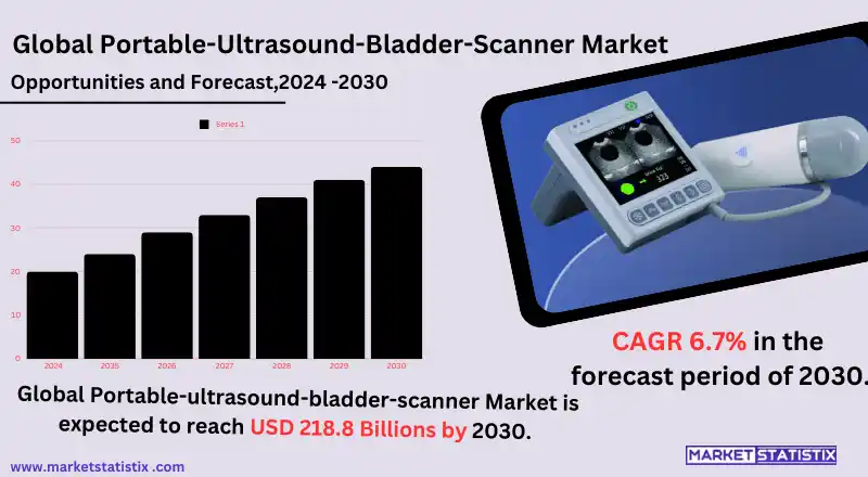 Portable ultrasound bladder scanner for efficient, non-invasive bladder assessment.